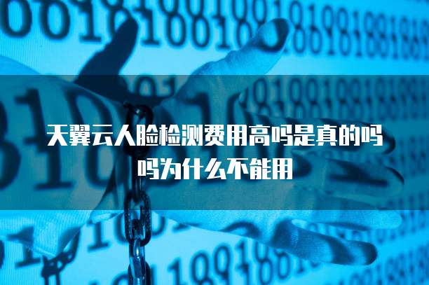 天翼云人脸检测费用高吗是真的吗吗为什么不能用