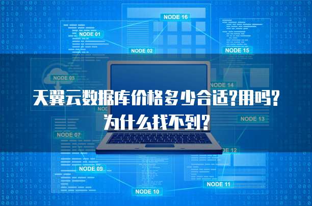 天翼云数据库价格多少合适?用吗?为什么找不到?