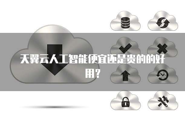 天翼云人工智能便宜还是贵的的好用?