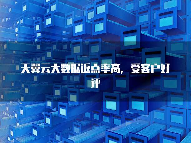 天翼云大数据返点率高,受客户好评