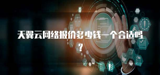 天翼云网络报价多少钱一个合适吗?