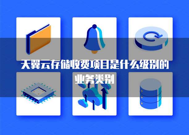 天翼云存储收费项目是什么级别的业务类别