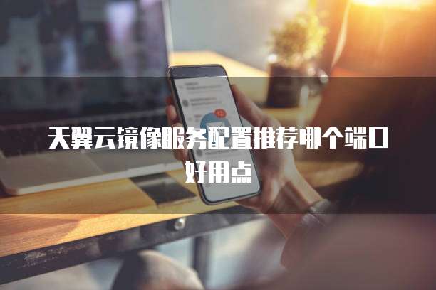 天翼云镜像服务配置推荐哪个端口好用点