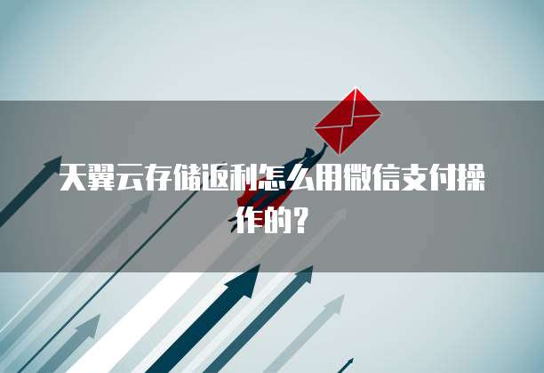 天翼云存储返利怎么用微信支付操作的?