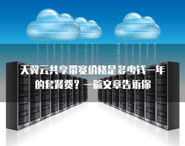 天翼云共享带宽价格是多少钱一年的套餐费?一篇文章告诉你