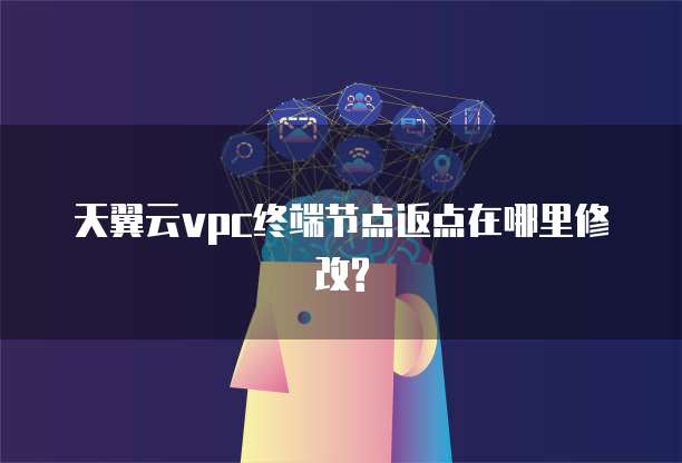 天翼云vpc终端节点返点在哪里修改?