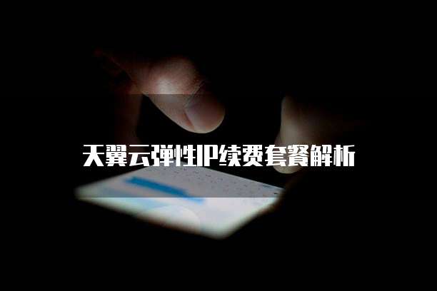 天翼云弹性IP续费套餐解析