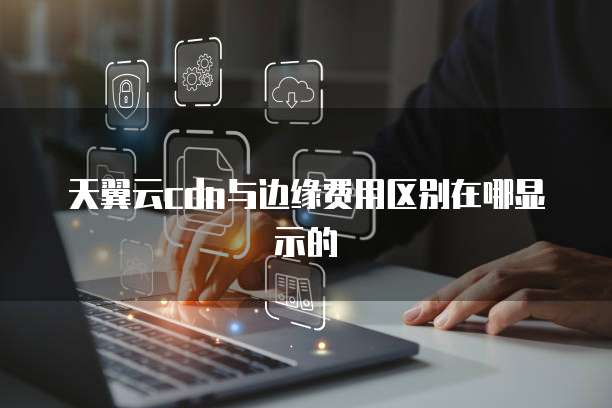 天翼云cdn与边缘费用区别在哪显示的
