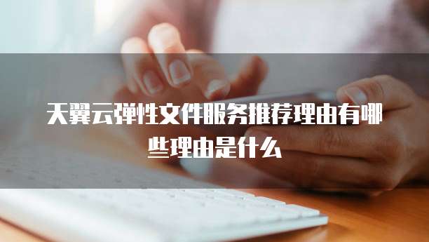 天翼云弹性文件服务推荐理由有哪些理由是什么