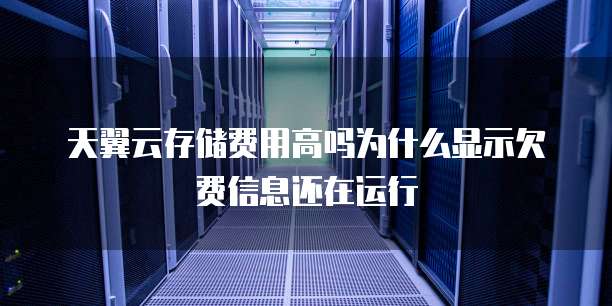 天翼云存储费用高吗为什么显示欠费信息还在运行
