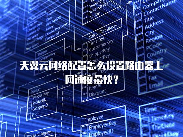 天翼云网络配置怎么设置路由器上网速度最快？