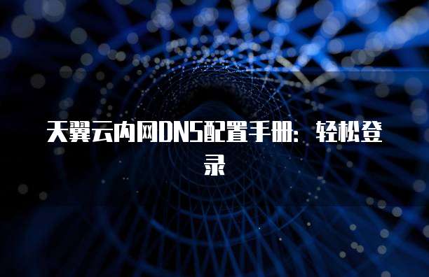 天翼云内网DNS配置手册:轻松登录