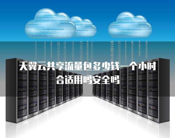 天翼云共享流量包多少钱一个小时合适用吗安全吗