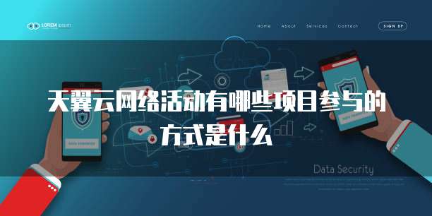 天翼云网络活动有哪些项目参与的方式是什么