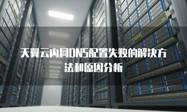 天翼云内网DNS配置失败的解决方法和原因分析