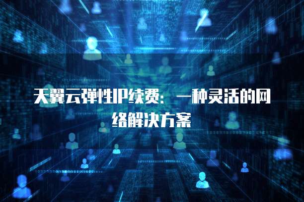 天翼云弹性IP续费:一种灵活的网络解决方案