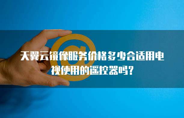 天翼云镜像服务价格多少合适用电视使用的遥控器吗?
