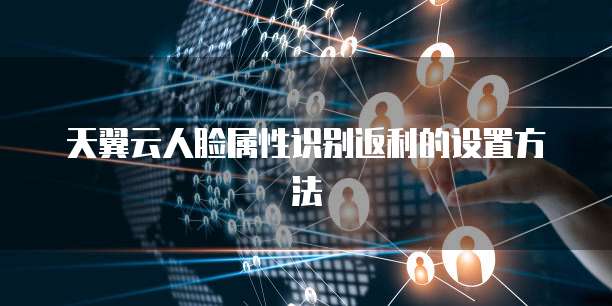天翼云人脸属性识别返利的设置方法