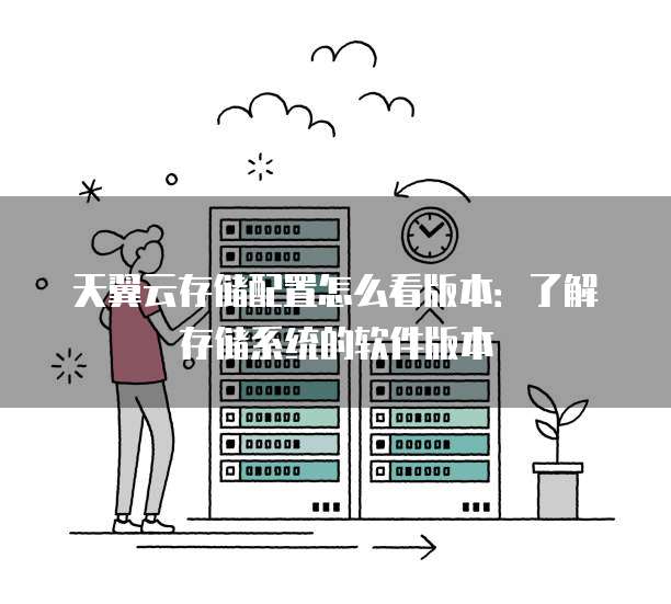 天翼云存储配置怎么看版本:了解存储系统的软件版本