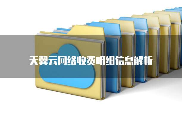 天翼云网络收费明细信息解析