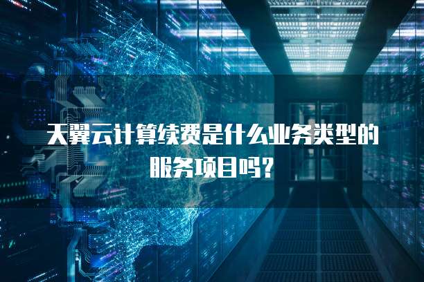 天翼云计算续费是什么业务类型的服务项目吗？