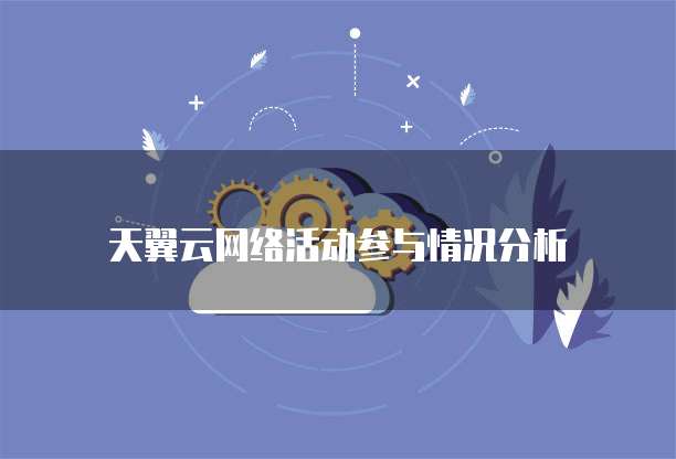 天翼云网络活动参与情况分析