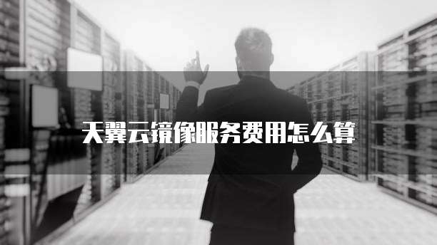天翼云镜像服务费用怎么算