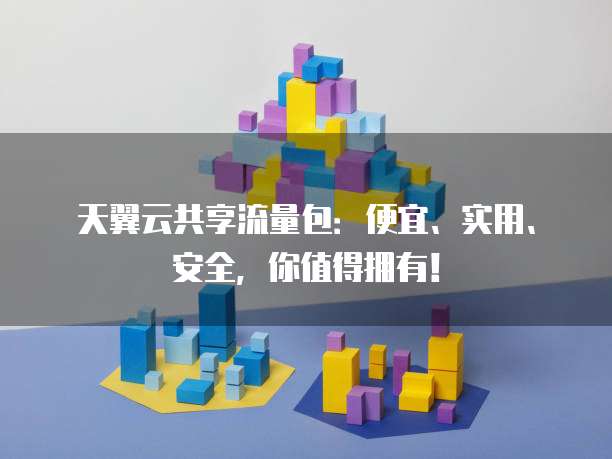 天翼云共享流量包:便宜、实用、安全,你值得拥有!