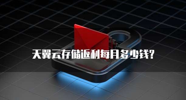天翼云存储返利每月多少钱？