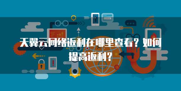 天翼云网络返利在哪里查看?如何提高返利?