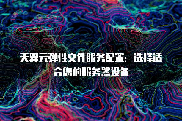 天翼云弹性文件服务配置:选择适合您的服务器设备
