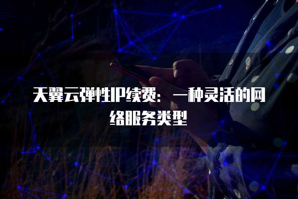 天翼云弹性IP续费:一种灵活的网络服务类型