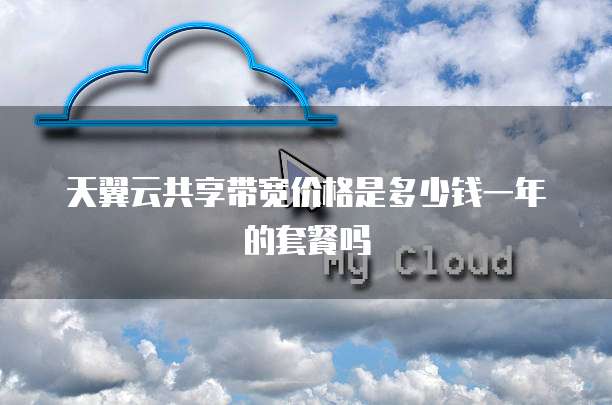 天翼云共享带宽价格是多少钱一年的套餐吗