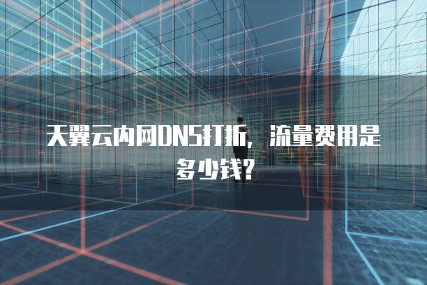 天翼云内网DNS打折,流量费用是多少钱?