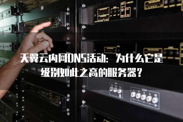 天翼云内网DNS活动:为什么它是级别如此之高的服务器?