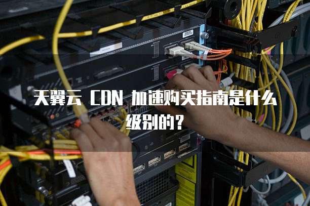 天翼云 CDN 加速购买指南是什么级别的?