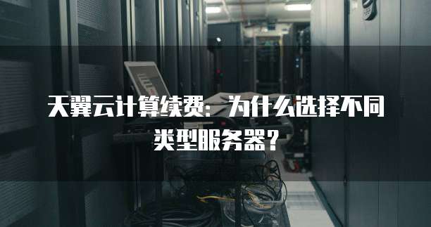 天翼云计算续费:为什么选择不同类型服务器?