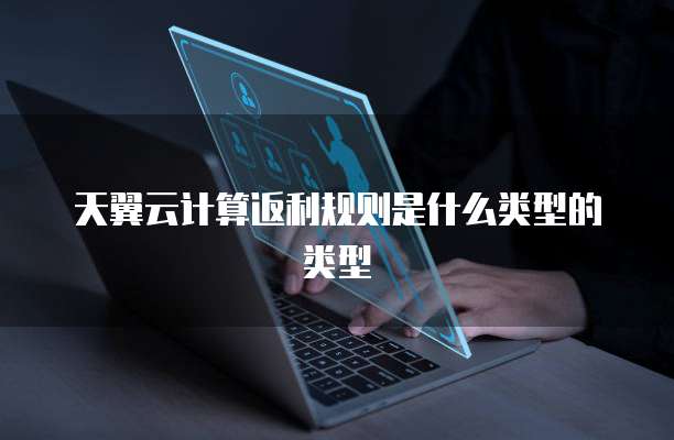 天翼云计算返利规则是什么类型的类型