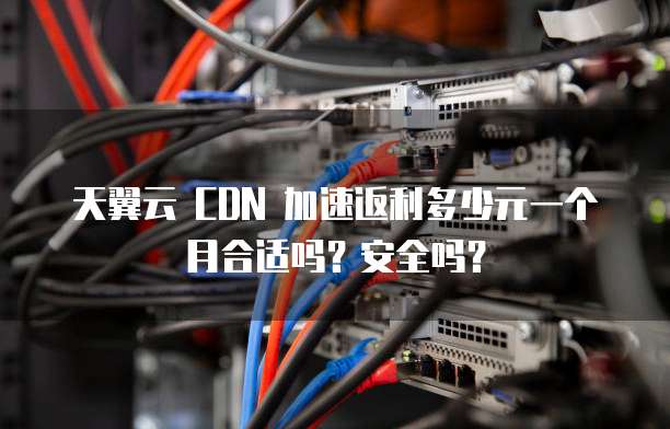 天翼云 CDN 加速返利多少元一个月合适吗?安全吗?