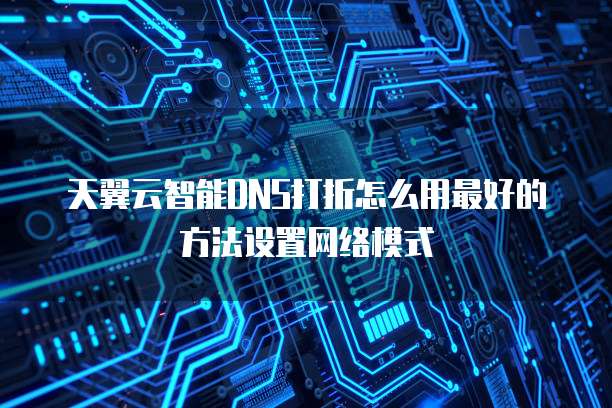 天翼云智能DNS打折怎么用最好的方法设置网络模式
