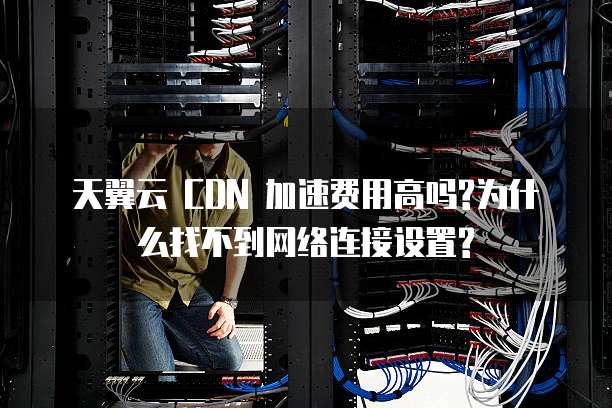 天翼云 CDN 加速费用高吗?为什么找不到网络连接设置?
