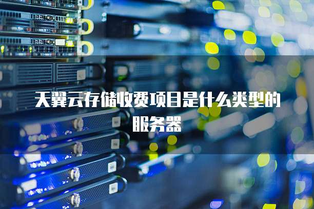 天翼云存储收费项目是什么类型的服务器