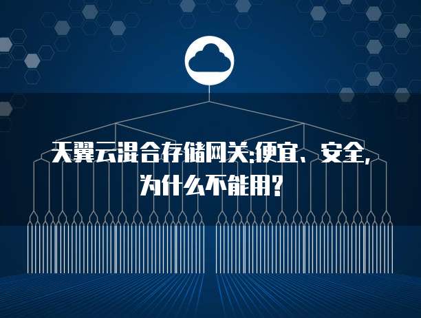 天翼云混合存储网关:便宜、安全,为什么不能用?