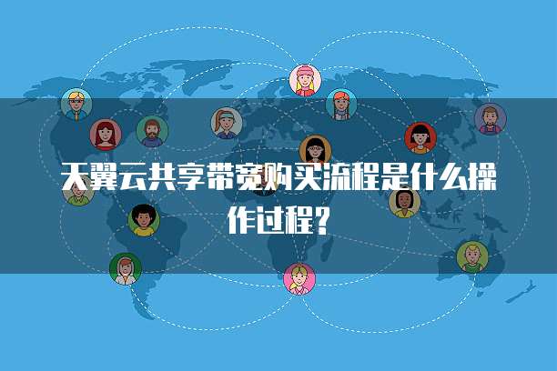 天翼云共享带宽购买流程是什么操作过程?