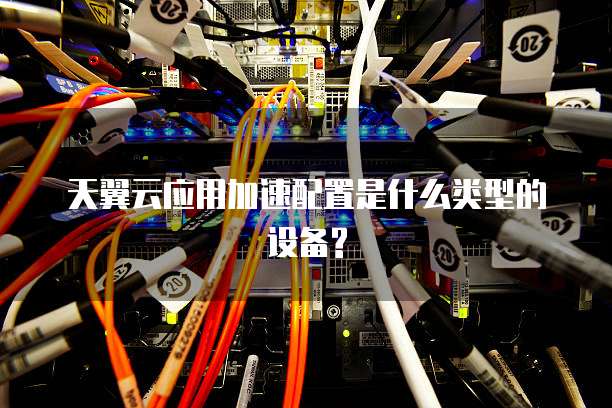 天翼云应用加速配置是什么类型的设备?