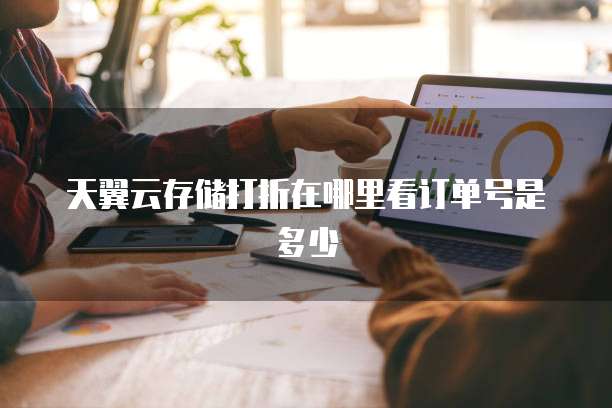 天翼云存储打折在哪里看订单号是多少