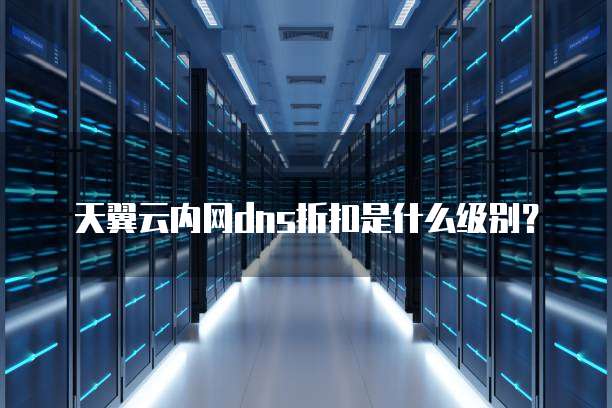 天翼云内网dns折扣是什么级别?