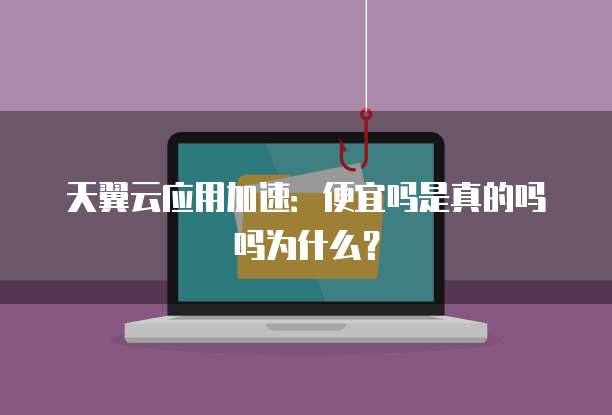 天翼云应用加速:便宜吗是真的吗吗为什么?