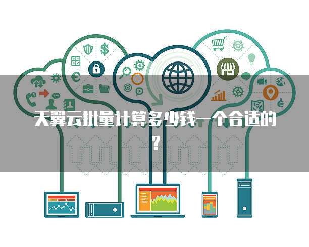 天翼云批量计算多少钱一个合适的?