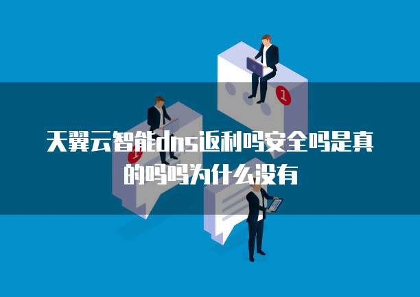 天翼云智能dns返利吗安全吗是真的吗吗为什么没有